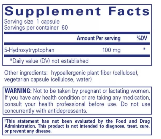 5-HTP 100Mg (60 CAPS)