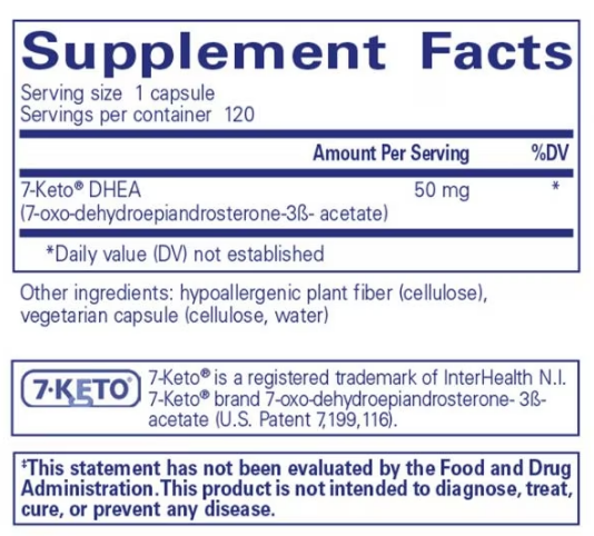 7 Keto DHEA 50Mg (120 Capsules)