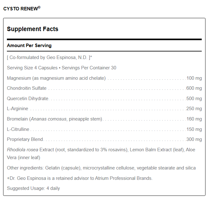 Cysto Renew-Bladder Support