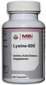 MBi Nutraceuticals Lysine 100 caps