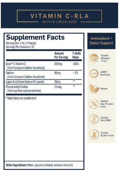 Vitamin C with R-Lipoic Acid (COLD SHIP)