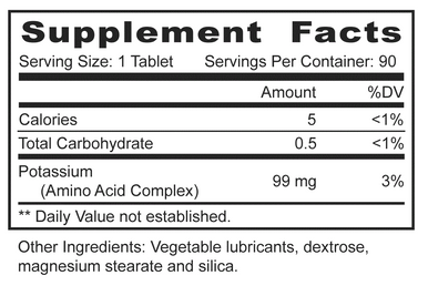 MBi Nutraceuticals Bio-K Potassium 99mg 90 Tablets