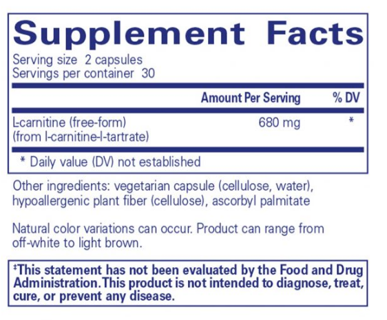 L-Carnitine (60 caps)