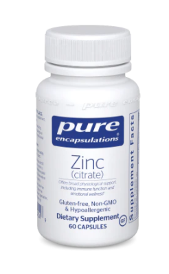 Zinc (Citrate 60 Capsules)