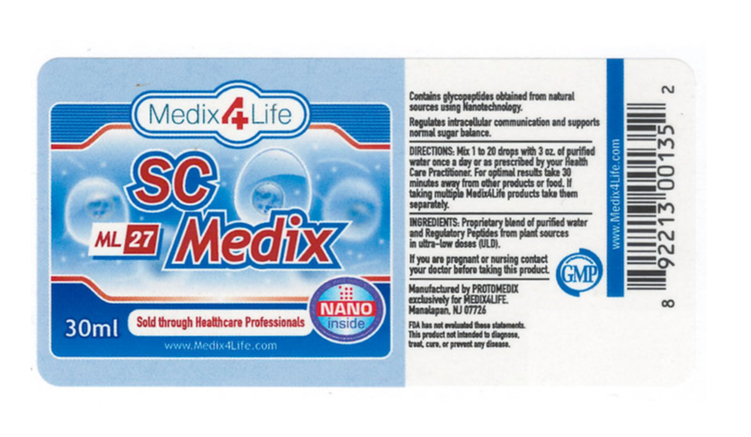 ML-27 SC Blood Sugar Medix 30 ML