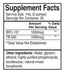 BPC-157 + TB-500 (1 fl oz / 30 ml)