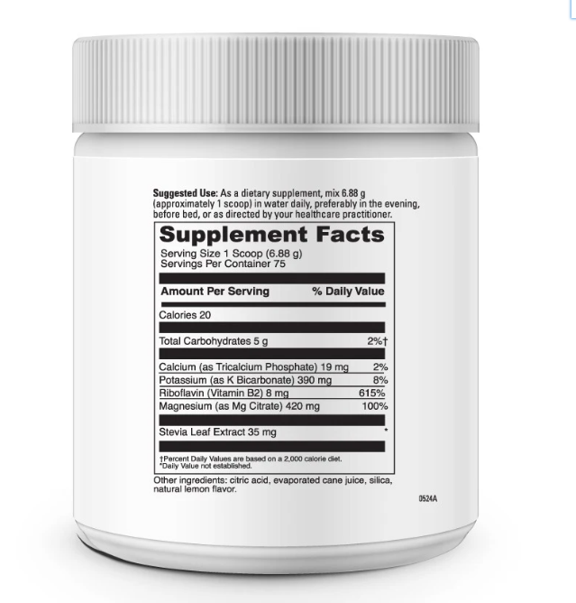 Effervescent Magnesium Citrate (75 Servings)