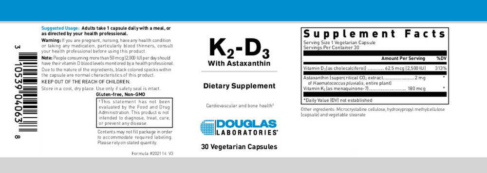 K2-D3 with Astaxanthin