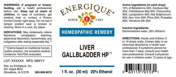 Energique LIVER-GALLBLADDER HP 1 oz