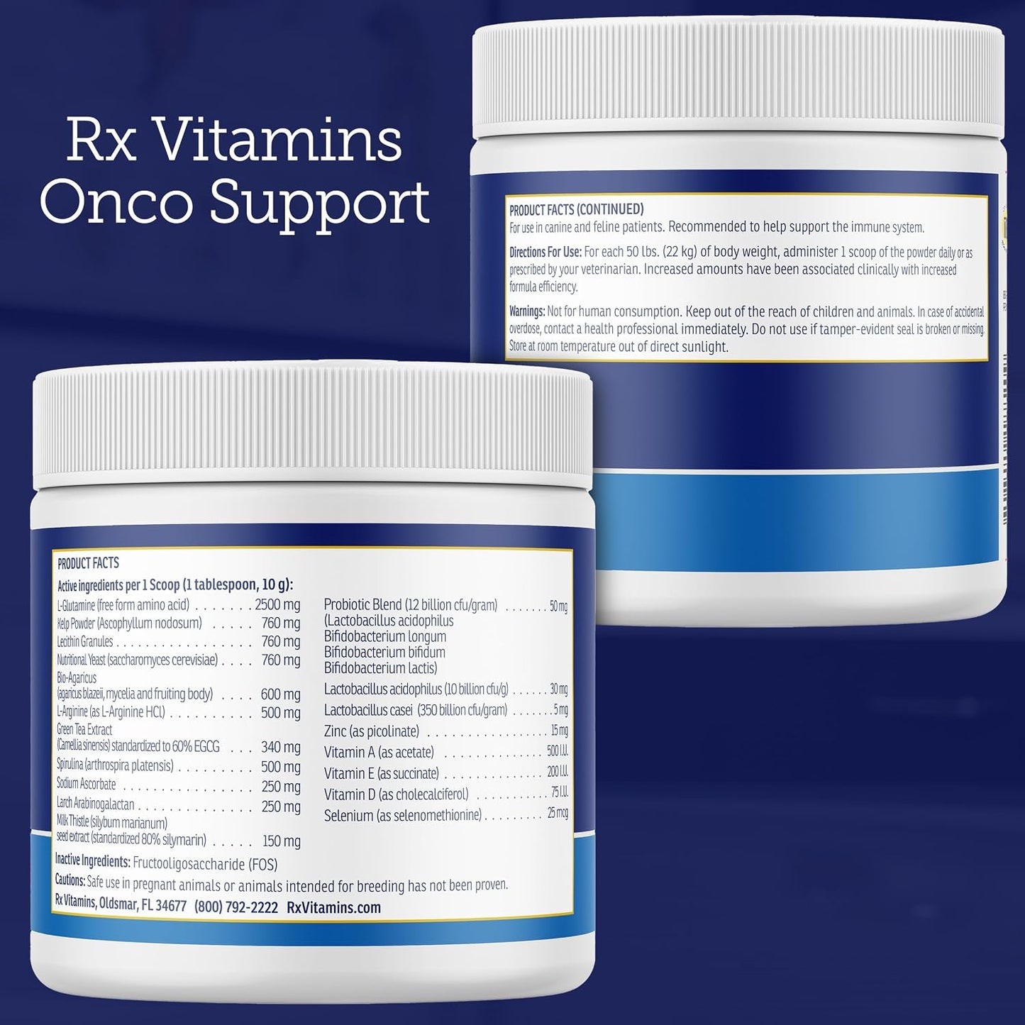 Rx Vitamins Onco Support Powder for Dogs & Cats