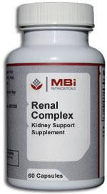 MBi Nutraceuticals Renal Complex Glandular Tissue Concentrate 60 Capsules
