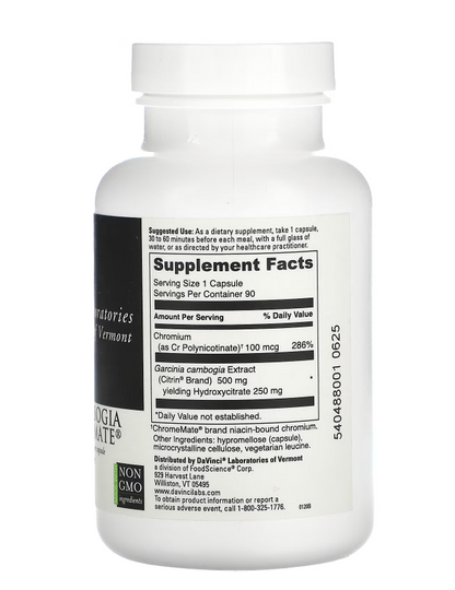 Garcinia Cambogia with ChromeMate® (90 Capsules)