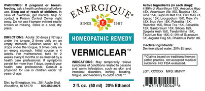 Energique VERMICLEAR (PARASITE DETOX) 2 oz