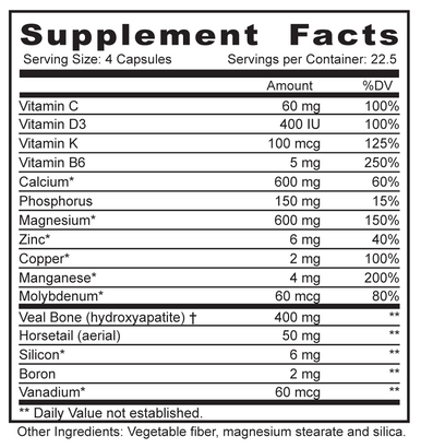 MBi Nutraceuticals Bio-Osteo 90 Capsules