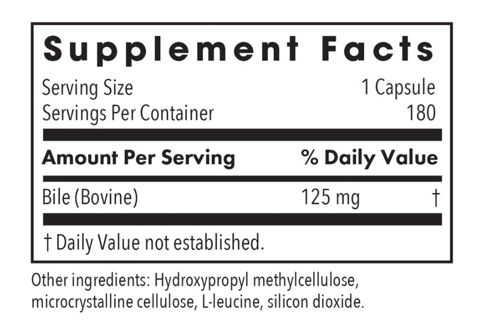 Ox Bile 125 mg
