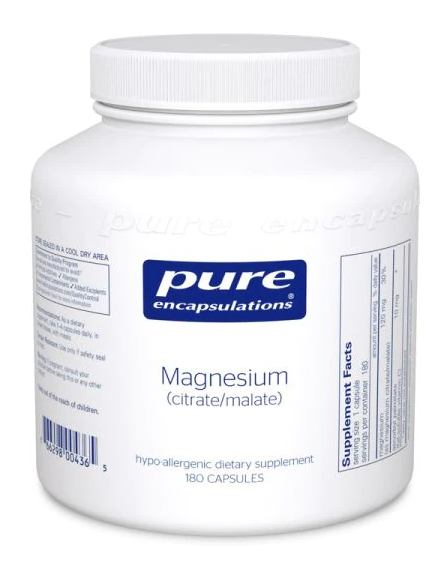 Magnesium (Citrate/Malate) (180 Capsules)